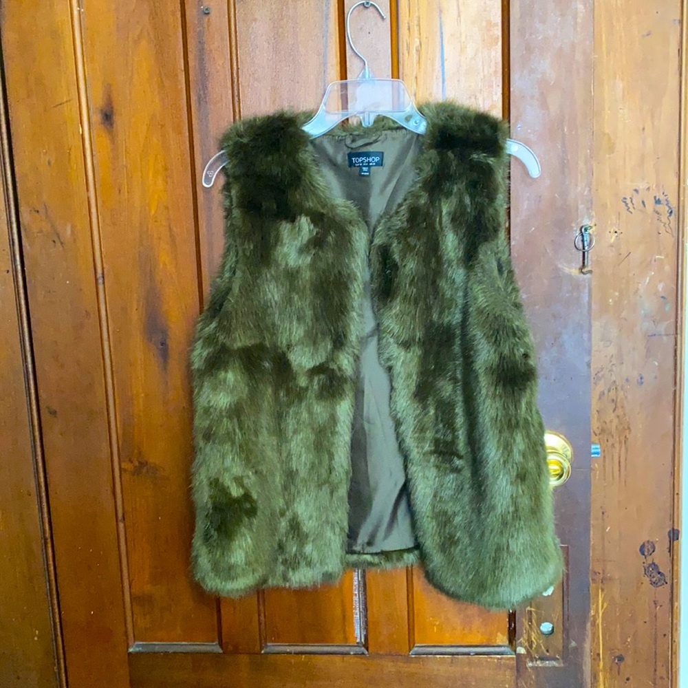 Faux fur vest